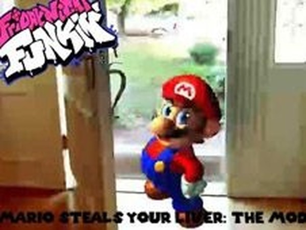 Mario Steals Your Liver FNF Rhythm Game Arcade Game
