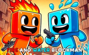 Fire and Water Blockman Adventure Online Game
