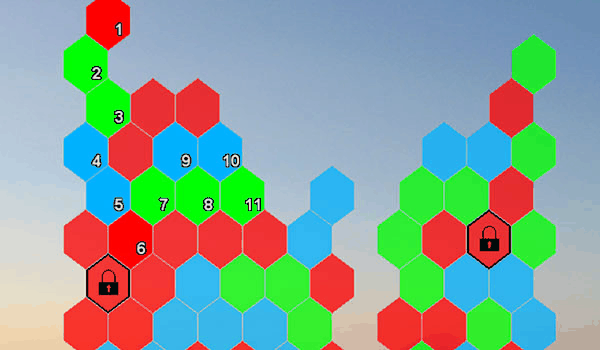 Hexaria Puzzle Game Online - Pattern Puzzle Game
