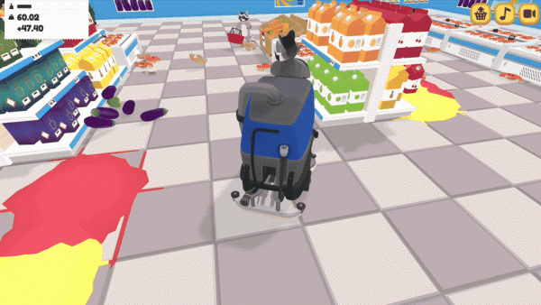 Raccoon Retail Cleaning Game Online Arcade Game